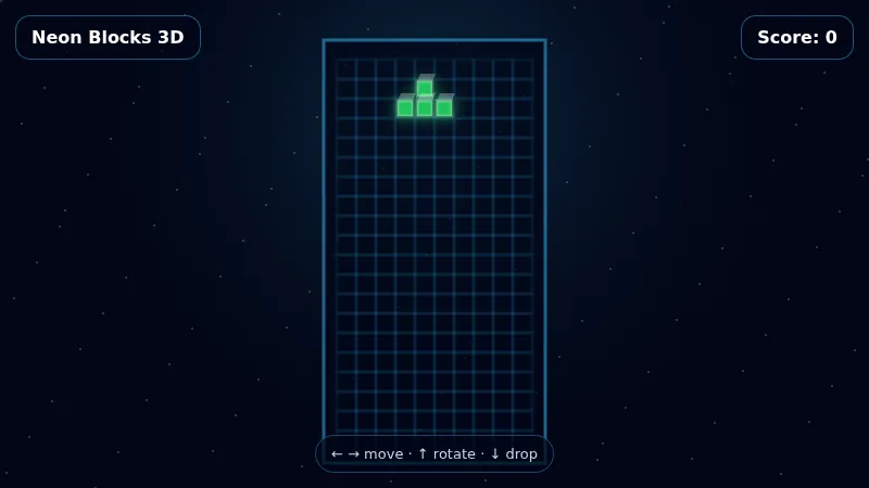 Neon Blocks 3D